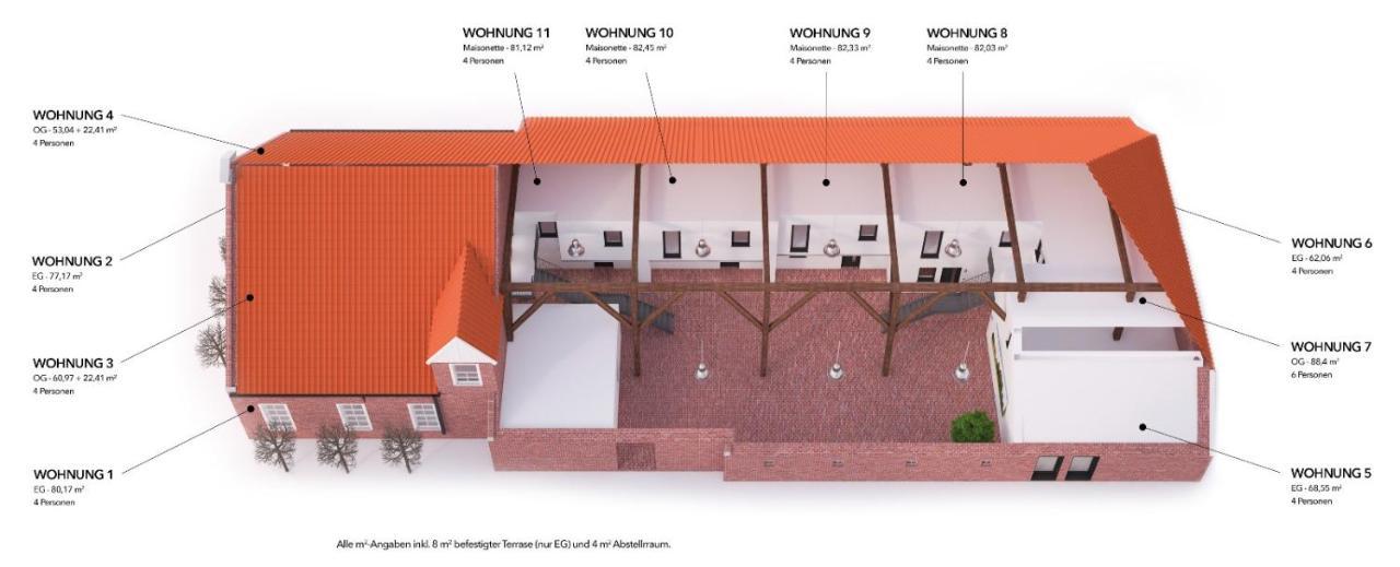 Gulfhof Polder72 Polder72 5 Eger Lägenhet Dornum Exteriör bild